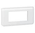 Plaque de finition Blanc MOSAIC horizontale blanc 4 modules - LEGRAND - 78814