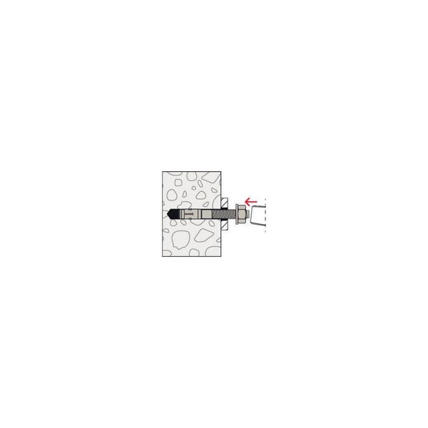 Goujons d‘ancrage FBN II acier électrozingué 16/50X170 boîte de 10 - FISCHER - 45565 8