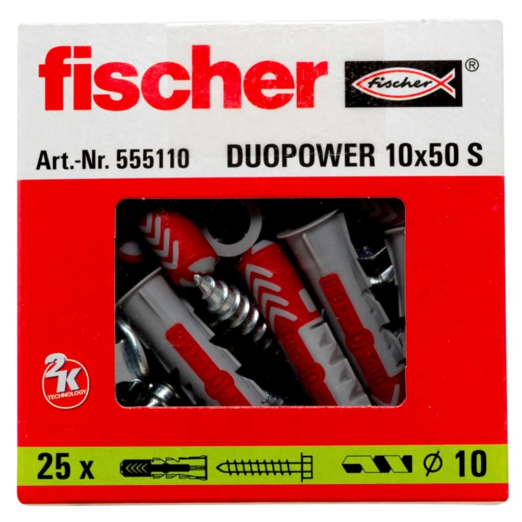 Fischer Chevilles DUOPOWER 10x50 S (Par 25) 4