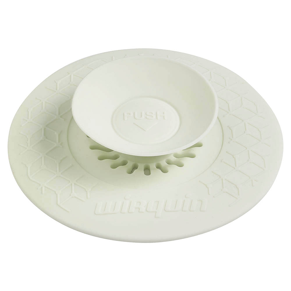 Bouchon Universel Blanc Évier De Cuisine 2 En 1/utilisation Facile Filtre 110 mm