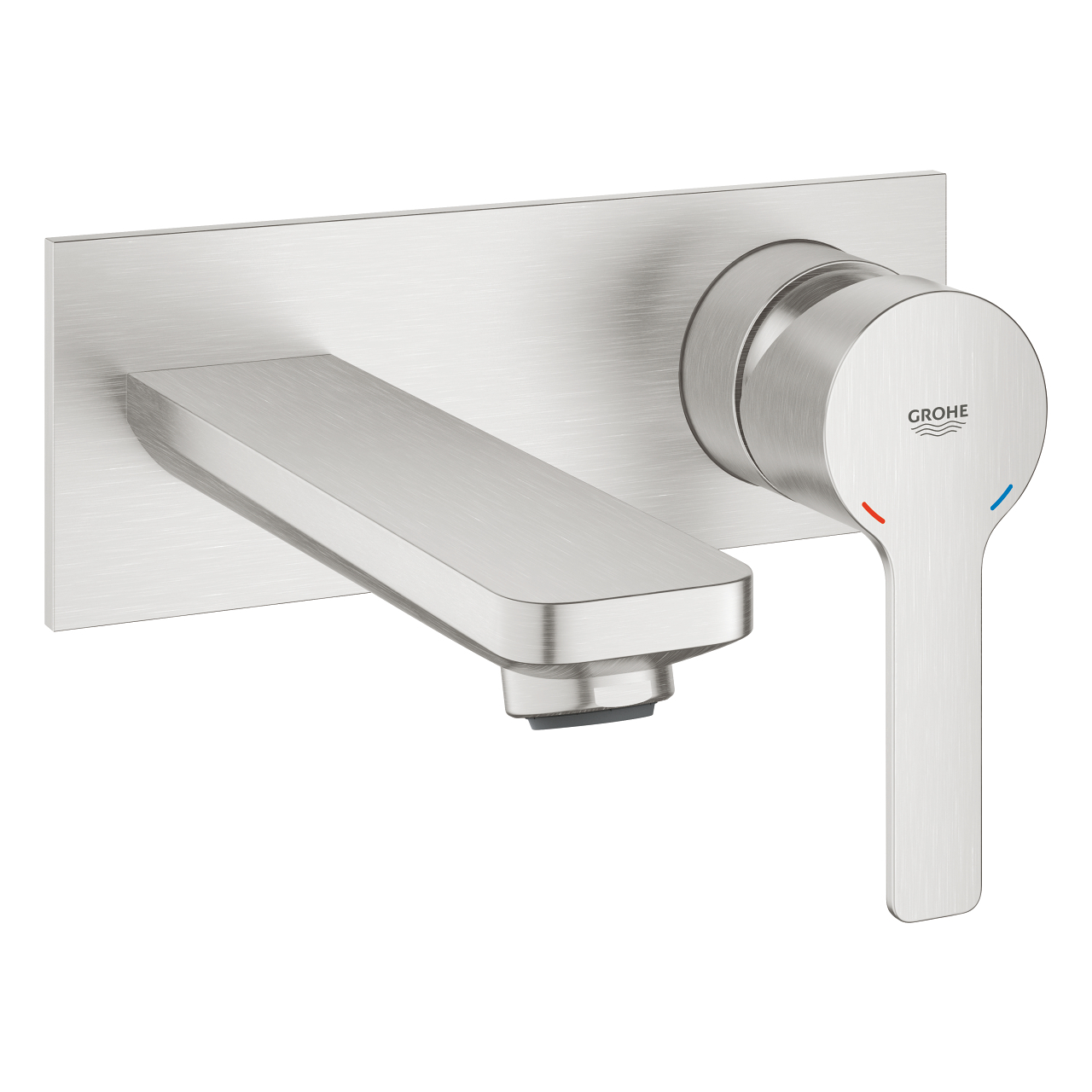 GROHE Façade Lineare Mitigeur monocommande 2 trous lavabo Taille M couleur, supersteel - acier mat