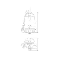 Pompe de relevage 380w avec flotteur réglable - Grundfos UNILIFT CC7 A1 2