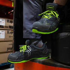 Chaussures de sécurité basses KAPRIOL Spider, coloris noir/vert T40 1