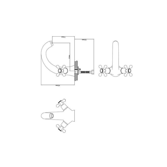 ROUSSEAU Robinet mélangeur mécanique lavabo Beverley - Fixe 1
