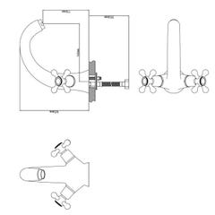 ROUSSEAU Robinet mélangeur mécanique lavabo Beverley - Fixe 3