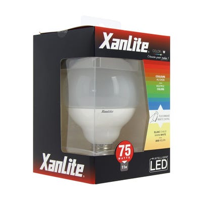 Ampoule LED Color - W, couleurs changeantes, culot E27, 11W cons. (75W eq.), lumière blanc chaud ou RVB 2