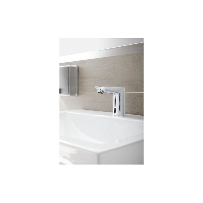 GROHE Robinet lavabo Euroeco Cosmopolitan E 36269000 - Infrarouge - 7 programmes - Electrique - Monofluide - Economie d'eau -Chr 3