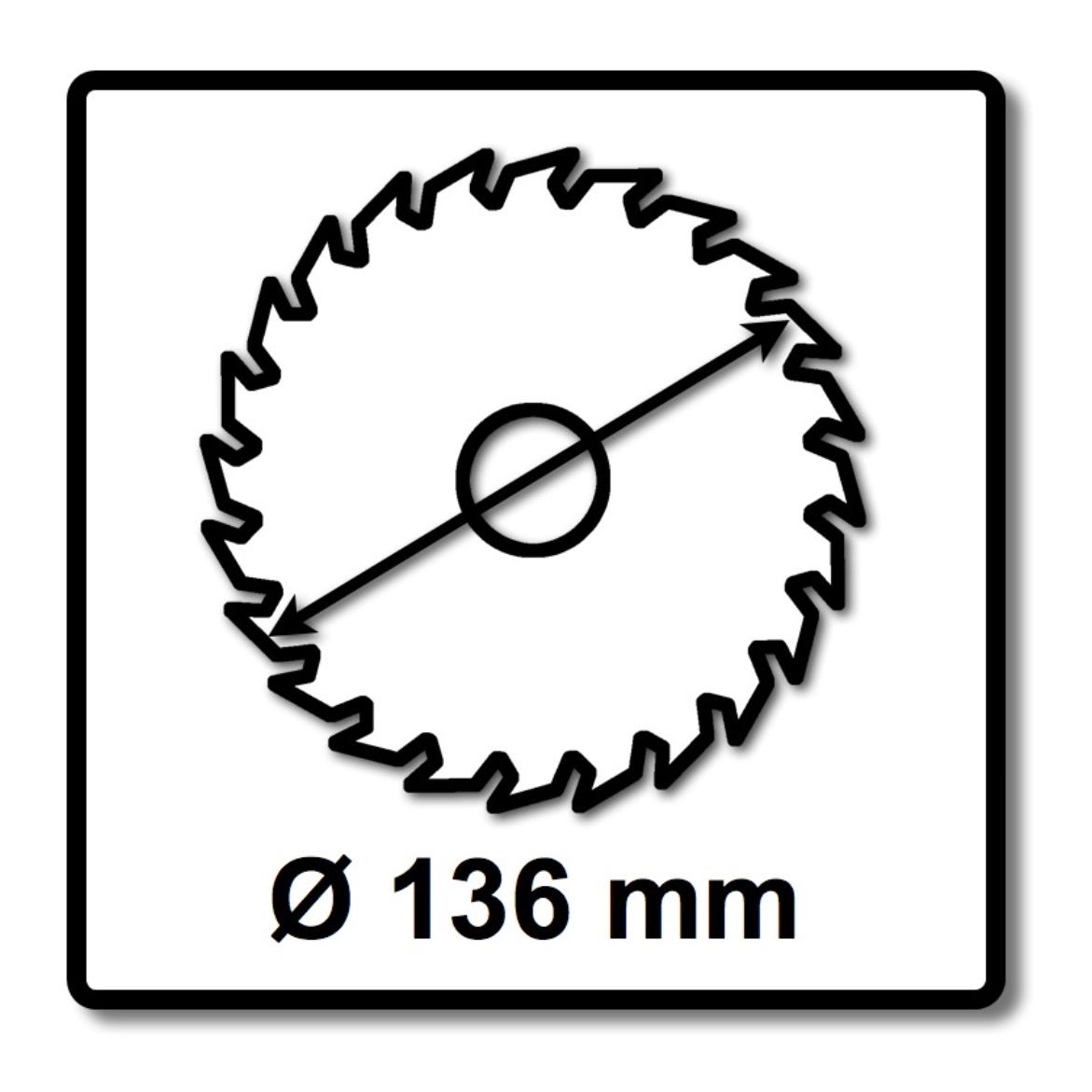 Bosch Lame de scie circulaire Standard pour bois 136 x 1,5 x 20 mm - 24 dents ( 2608837668 ) 1