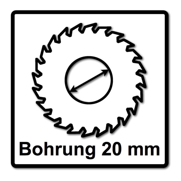 Bosch Lame de scie circulaire Standard pour bois 136 x 1,5 x 20 mm - 24 dents ( 2608837668 ) 2