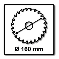 Bosch Lame de scie circulaire Standard pour bois 160 x 1,5 x 20 / 15,875 mm - 48 dents ( 2608837678 ) 1
