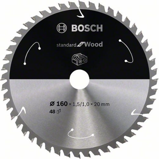 Bosch Lame de scie circulaire Standard pour bois 160 x 1,5 x 20 / 15,875 mm - 48 dents ( 2608837678 ) 4