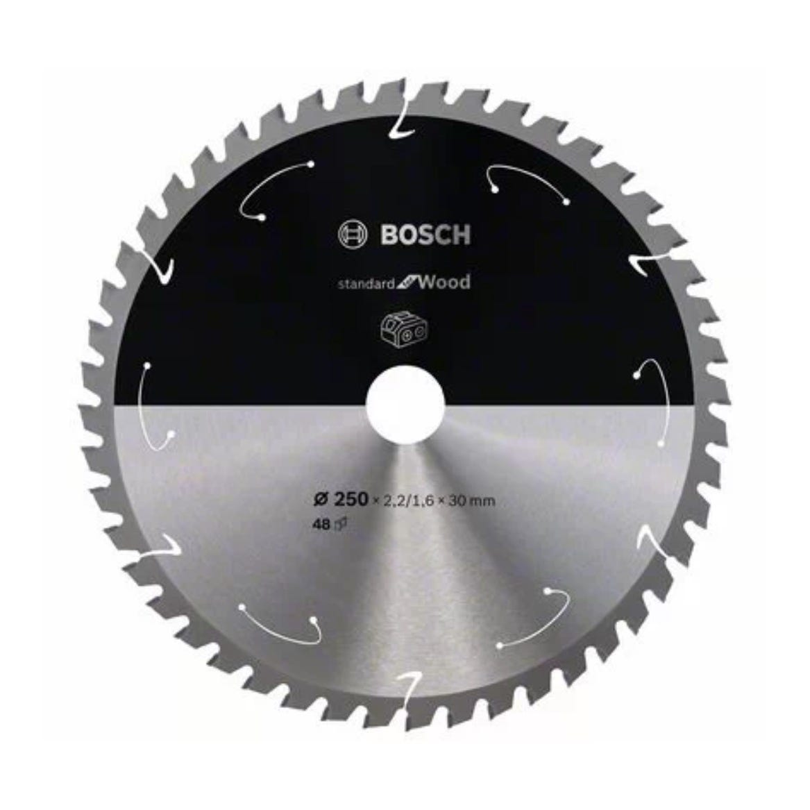 Bosch Lame de scie circulaire Standard pour bois 250 x 2,2 x 30 mm - 48 dents ( 2608837728 ) 0