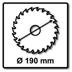 Lame de scie circulaire Standard for Aluminium Bosch Professional 190 x 20 x 2 mm 56 dents ( 2608837770 ) 1