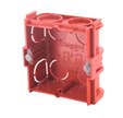Boîte de maçonnerie Batibox carrée - 1 poste - 30 mm - rouge LEGRAND