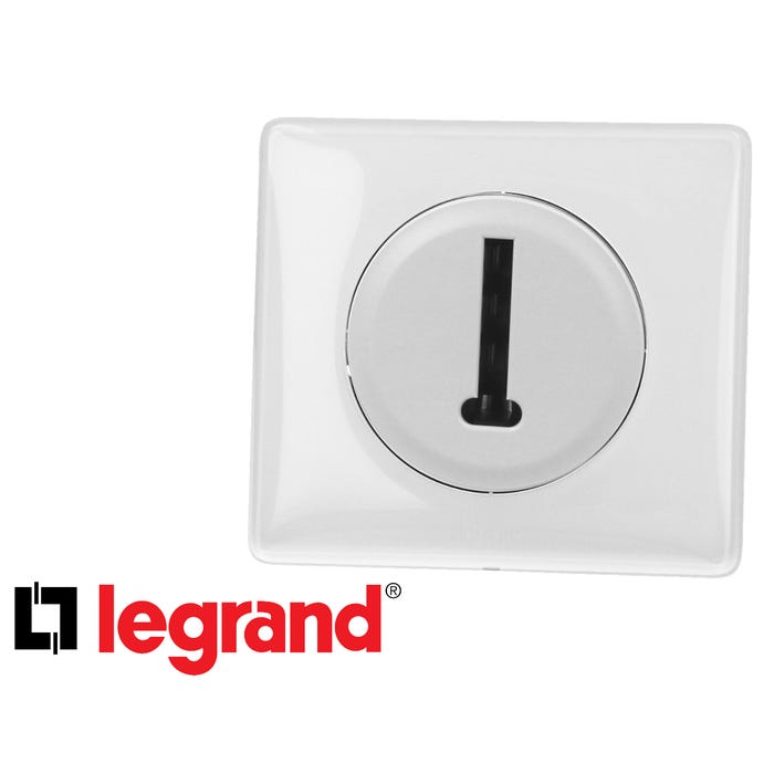 Prise téléphone T8 blanche Legrand Céliane™ complète 1