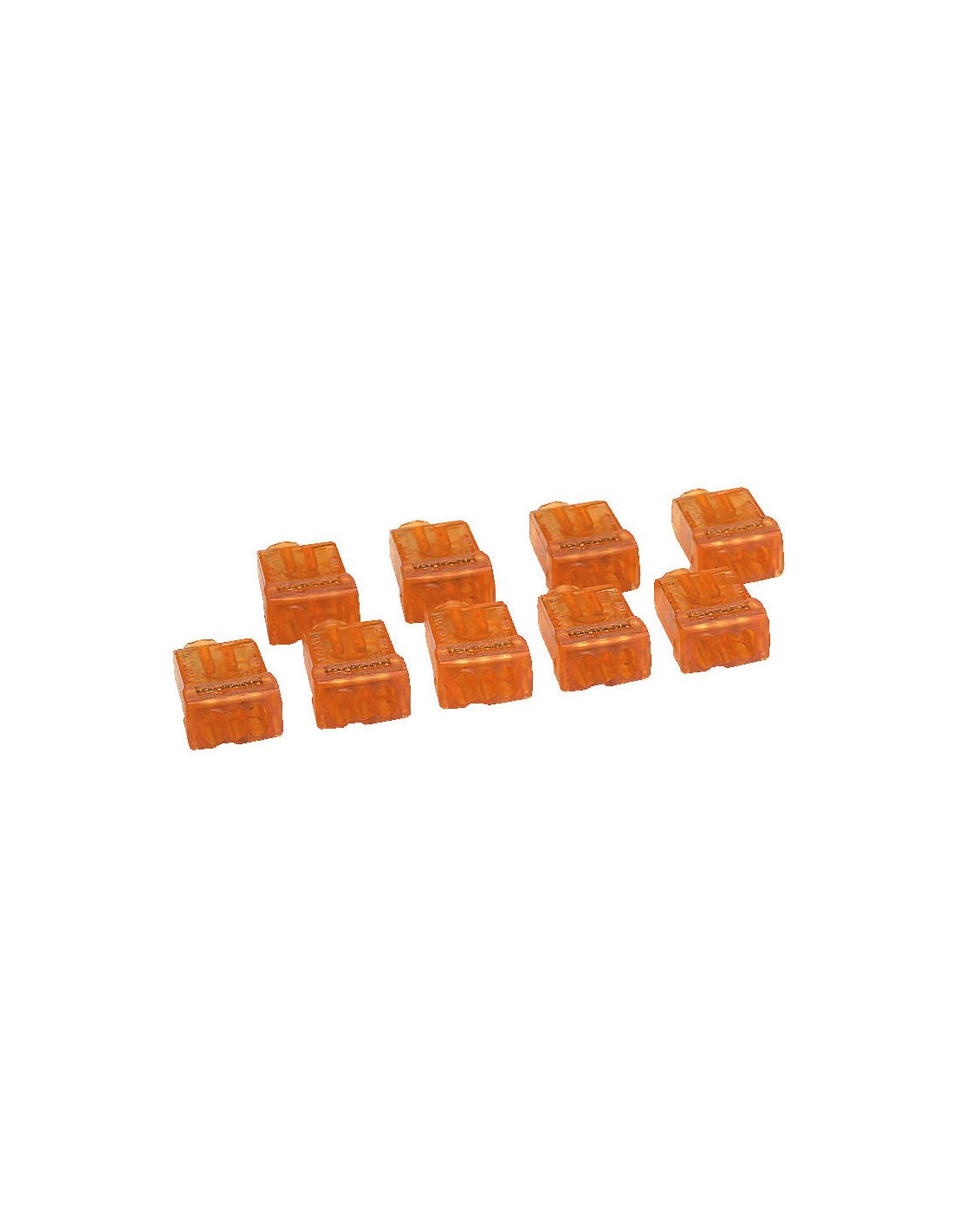Borne de connexion nylbloc 3 orange 9