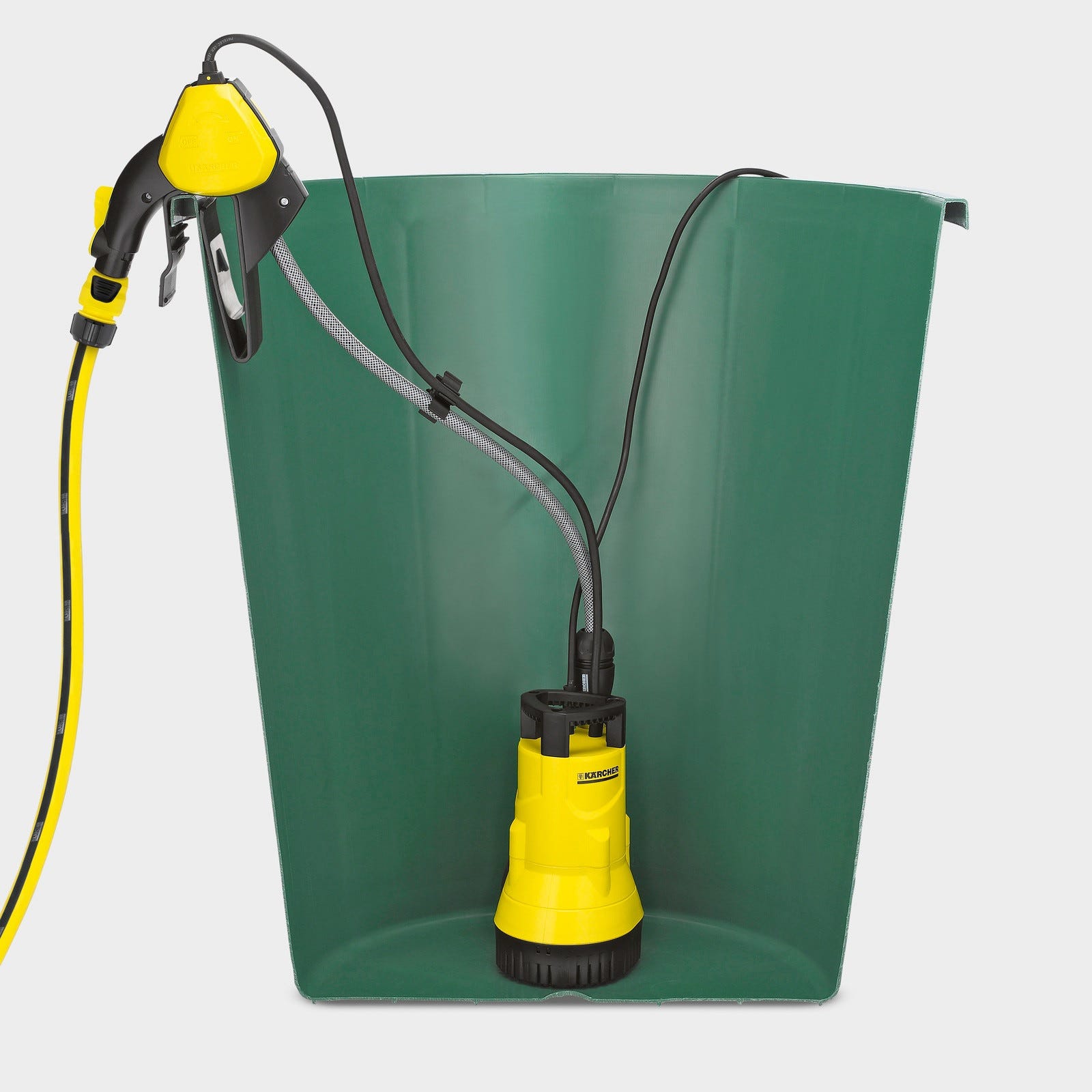 Pompe pour récupérateur d'eau de pluie 400W 3800 L/h avec set d'arrosage BP 1 Barrel Set 1.645-465.0 Karcher 1