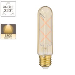 Ampoule LED (T125) Tube / Vintage au verre ambré, culot E27, 4W cons. (30W eq.), 323 lumens, lumière blanc chaud 4
