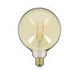 Ampoule LED déco Globe (G125) / Vintage au verre ambré, culot E27, 7W cons. (50W eq.), 638 lumens, lumière blanc chaud
