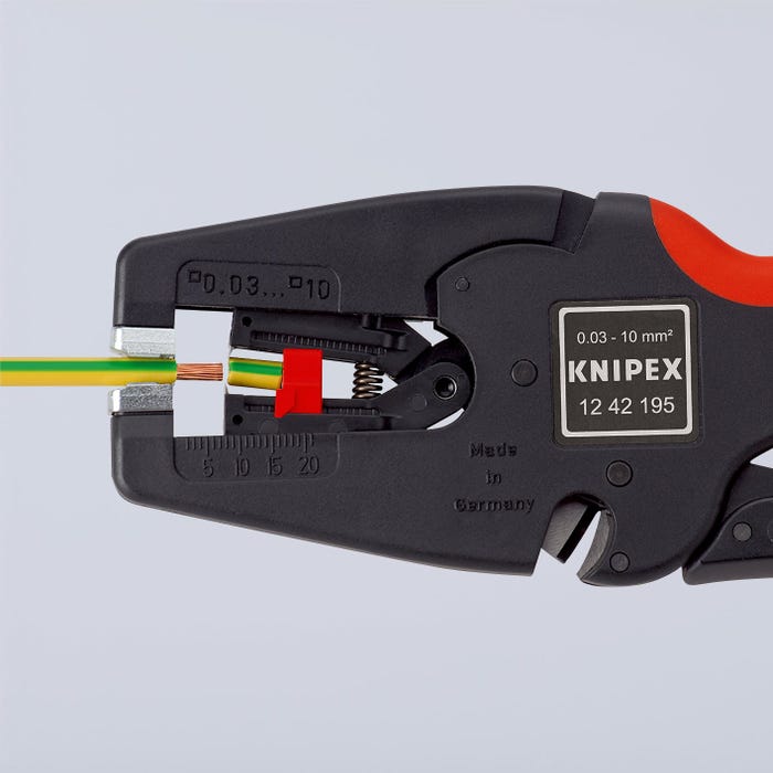 Knipex 12 42 195 - Pelacables autoajustable MultiStrip 10 4