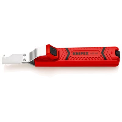 Knipex 16 20 165 SB - Cuchillo para cables con cuchilla en gancho, para mangueras de 8,0 a 28,0 mm2 (en embalaje autoservicio) 4