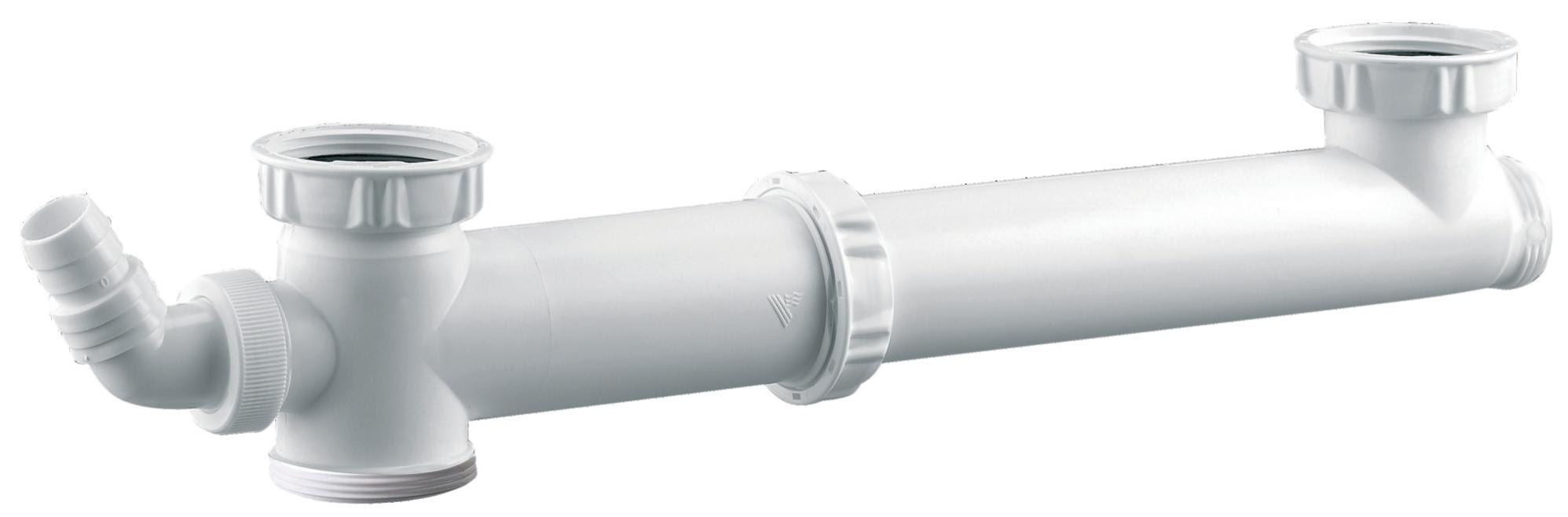 Té de raccordement pour évier 2 cuves sans siphon en PVC - VALENTIN - 77510000100