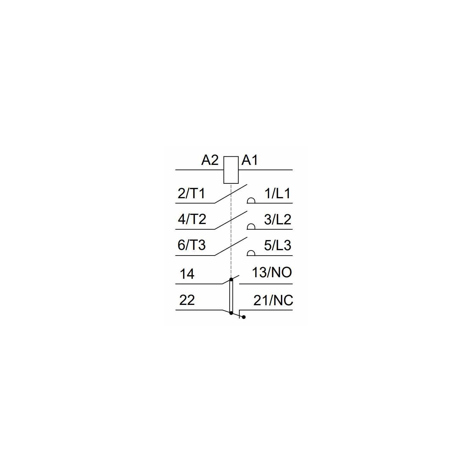 contacteur tesys d - 12a - 3 pôles - 1f+1o - 24v ac - ac-3 - schneider electric lc1d12b7 1