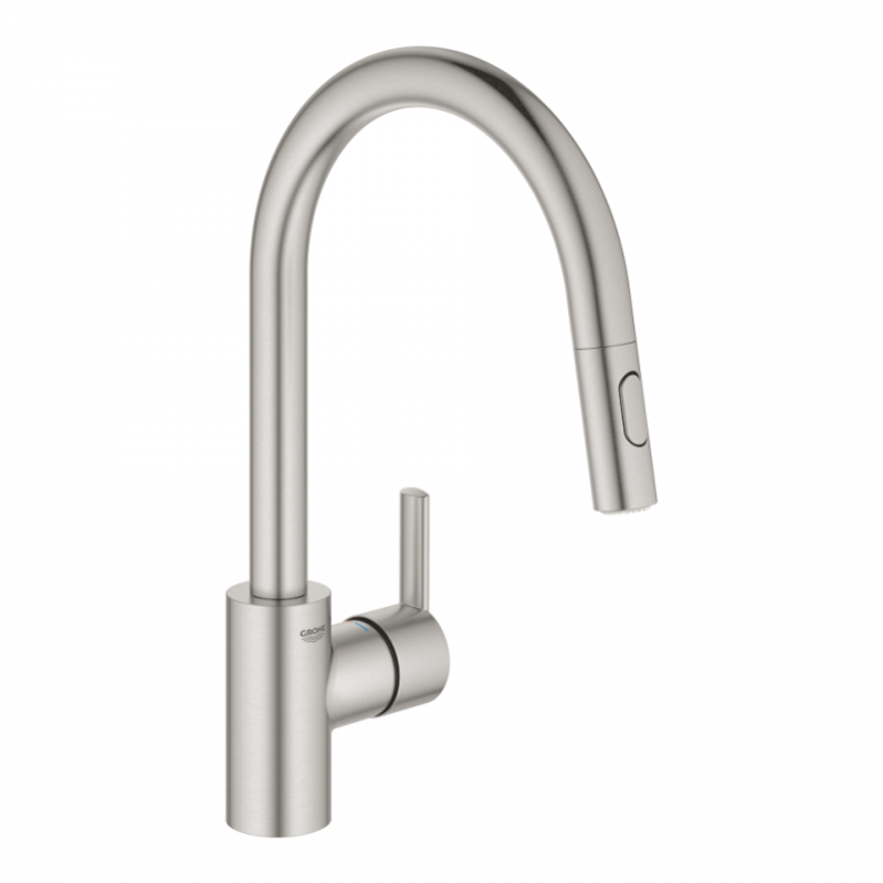 Grohe Feel, Mitigeur Monocommande Évier, Supersteel (31486dc1)