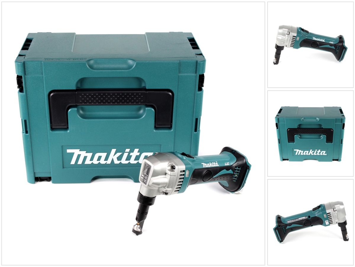 Makita DJN 161 ZJ 18V Ciseaux grignoteurs sans fil + Coffret Makpac - sans batterie, sans chargeur