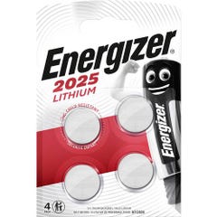 Pile bouton CR 2025 lithium Energizer 163 mAh 3 V 4 pc(s) 0