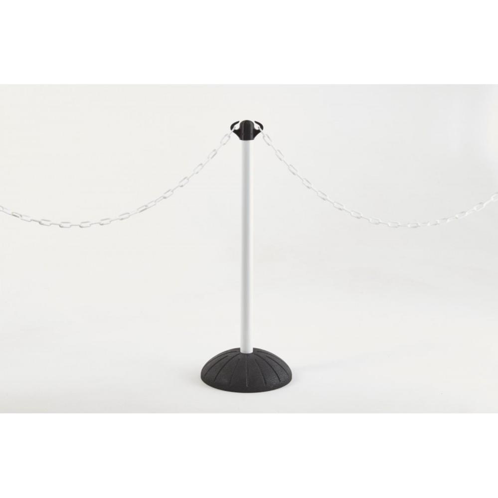 Mottez Potelet avec socle en caoutchouc noir pro B347SBC