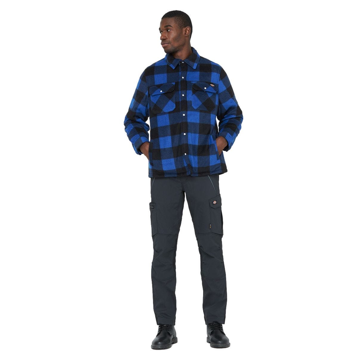 Chemise à carreaux Portland Bleu royal - Dickies - Taille S 4