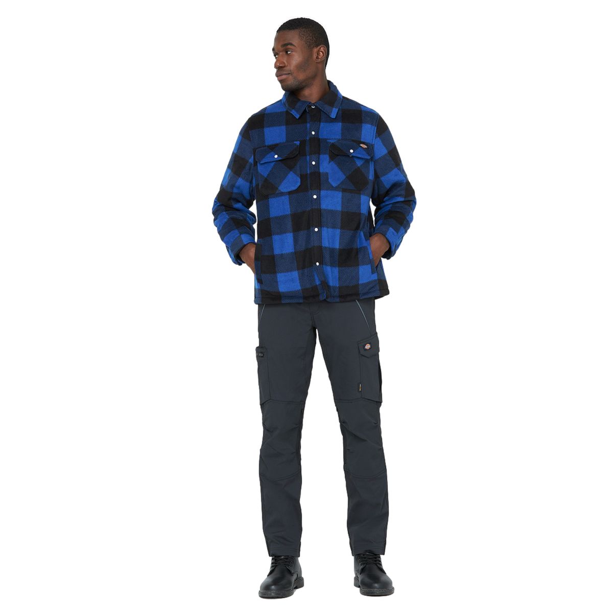 Chemise à carreaux Portland Bleu royal - Dickies - Taille L 4