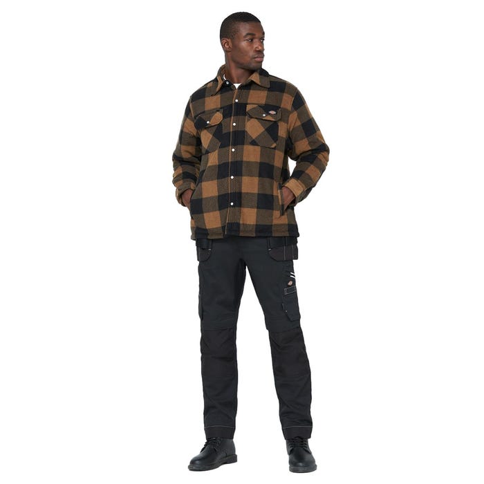 Chemise à carreaux Portland Kaki - Dickies - Taille XL 3
