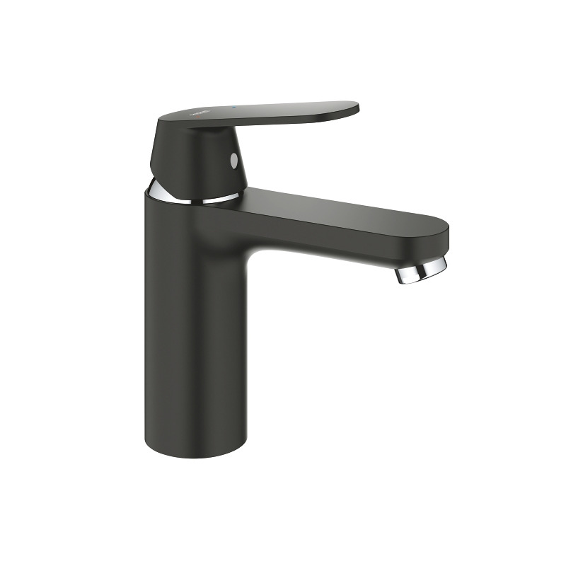 Grohe Eurosmart Cosmopolitan Mitigeur monocommande lavabo, taille M, noir mat/pièces chromées (23327KW0)