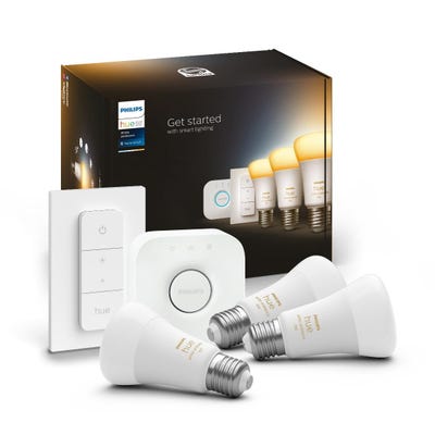 Kit de démarrage Philips Hue White Ambiance 3 ampoules E27 + pont + télécommande 6