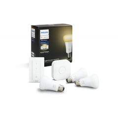 Kit de démarrage Philips Hue White Ambiance 3 ampoules E27 + pont + télécommande 0