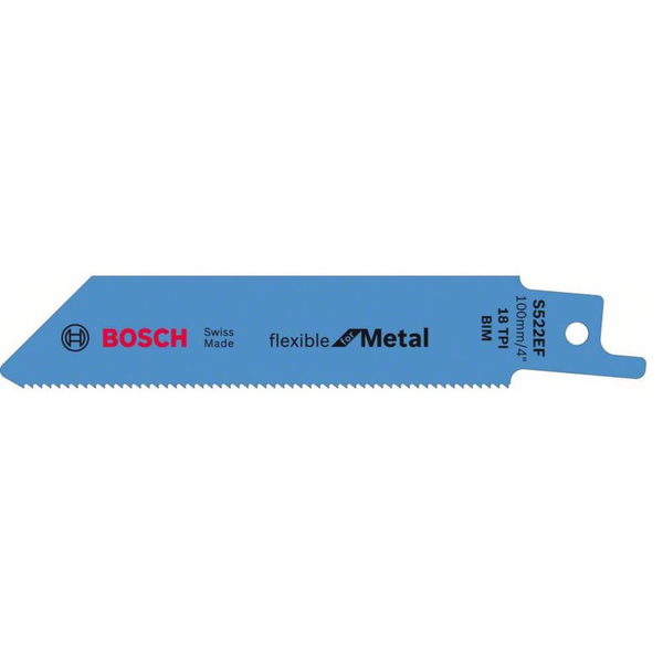 Lame scie sabre flexible for metal 100x16x0.9 S422BF sachet 5 Bosch -  Matériel de Pro