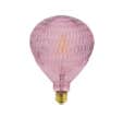 Ampoule LED déco Ballon Rose, culot E27, 4W cons., 300 lumens, lumière blanc chaud