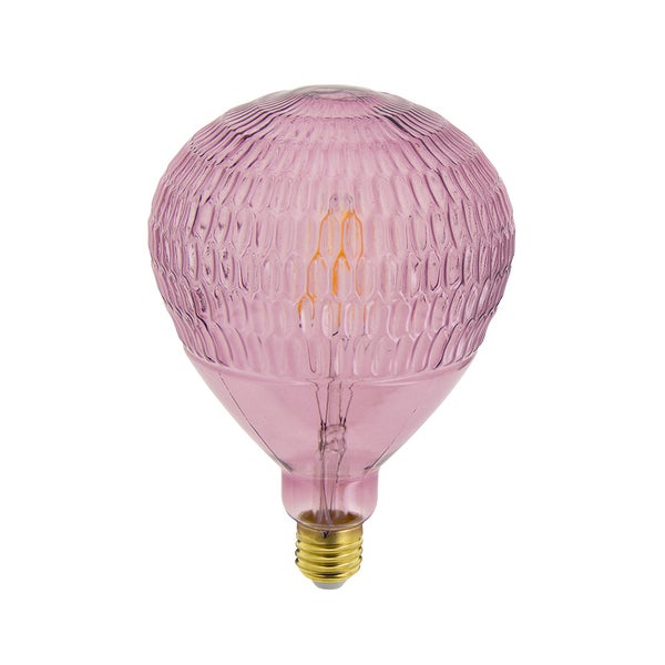 Ampoule LED déco Ballon Rose, culot E27, 4W cons., 300 lumens, lumière blanc chaud 0
