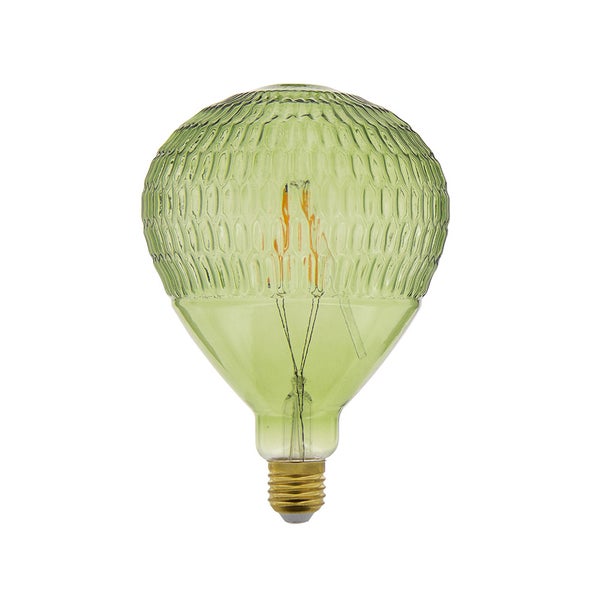 Ampoule LED déco Ballon Vert, culot E27, 4W cons., 340 lumens, lumière blanc chaud 0