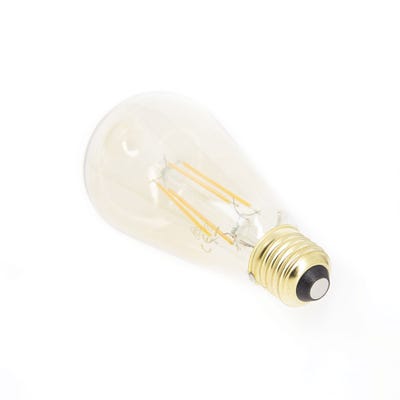 Pack de 2 Ampoules à filament LED Vintage ST64, Ambrées, culot E27, 806 Lumens, Blanc chaud 4