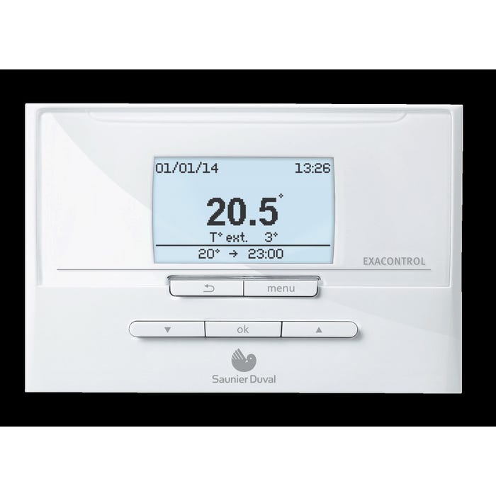 Thermostat d’Ambiance Sans Fil Modulant Programmable Exacontrol E7R C-B Saunier Duval 0