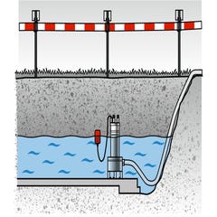 Pompe de drainage 900 W débit 18000 L/h DP 18-5 SA Metabo 2