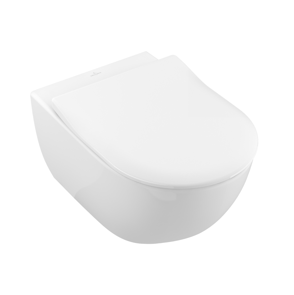 VILLEROY ET BOCH WC suspendu sans bride Subway 2.0 avec abattant