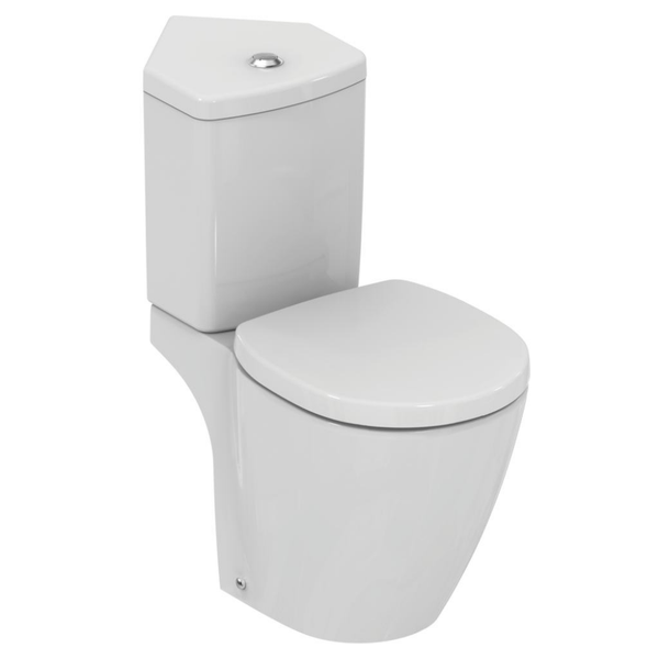 Ideal Standard - Pack WC d'angle avec abattant prêt à poser en porcelaine - CONNECT SPACE Ideal standard 0