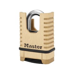 MASTER LOCK Cadenas en Laiton Massif Haute Securite [Anse Protegee][a Combinaison] M1177EURD 0