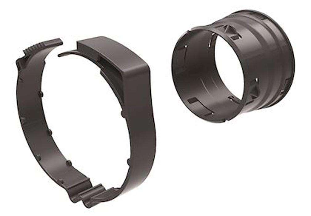 Raccord + collier - Sous-ensemble EasyClip ⌀80 ALDES - 11033011 Diamètre 80 mm