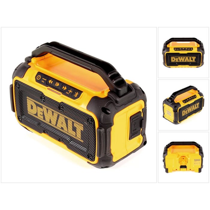 DeWALT DCR011 10.8V-18V-54V XR Li-Ion batterie haut-parleur bluetooth 5