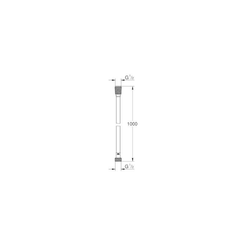 Grohe Silverflex Longlife Flexible Douche 1000 mm, Chromé (26334000) 1